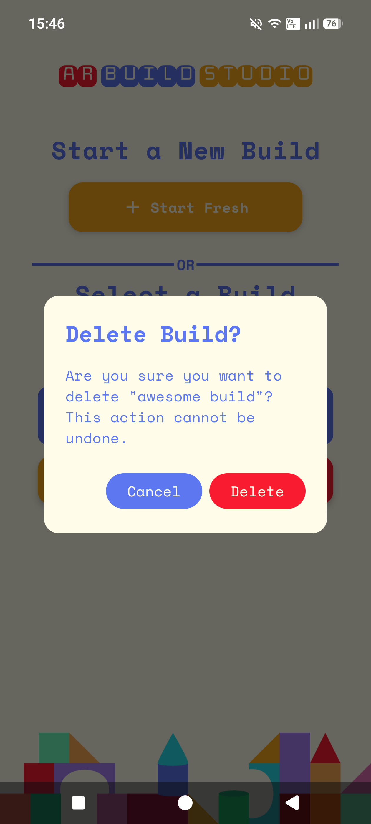 Deleting an entire build